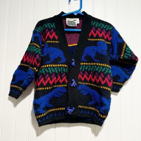 Ground Control Other - Vintage Ground Control Dinosaur Cardigan Sweater Kids 4T T-Rex